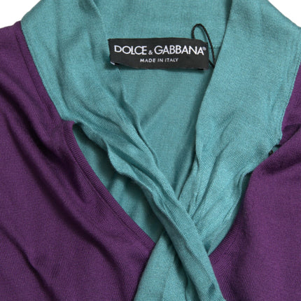 Dolce & Gabbana Multicolor Bow Fastening Pullover Sweater