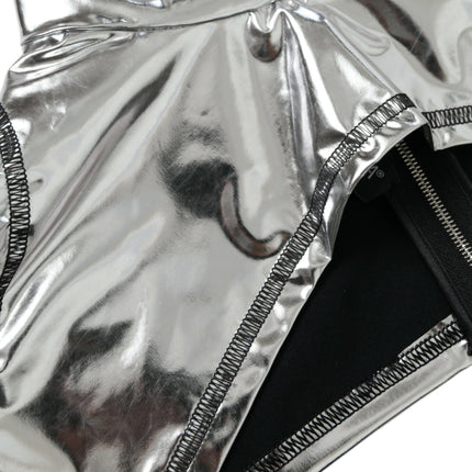 Dolce & Gabbana Silver Polyester Stretch Top