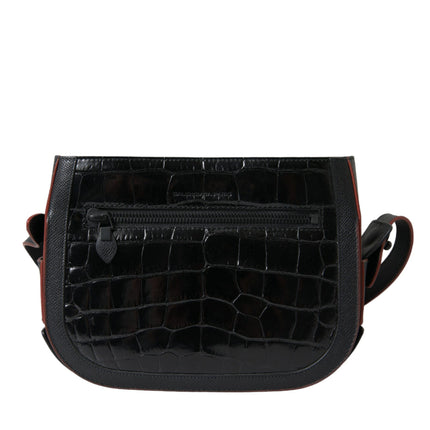 Balenciaga Black Exotic Leather Shoulder Crossbody Camera Bag