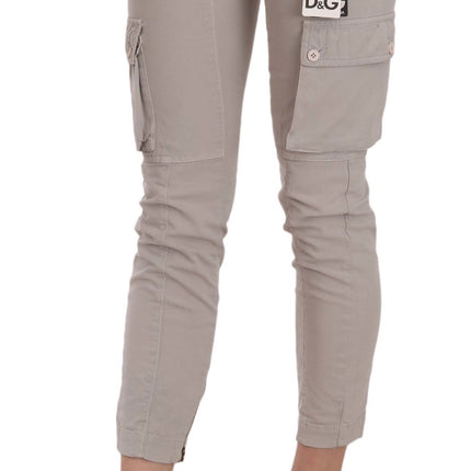 Dolce & Gabbana Casual Fitted Khaki Trousers Pants