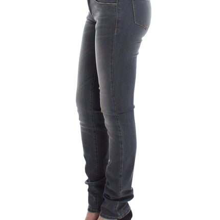 Ermanno Scervino Gray Slim Jeans Denim Pants Skinny Leg Stretch