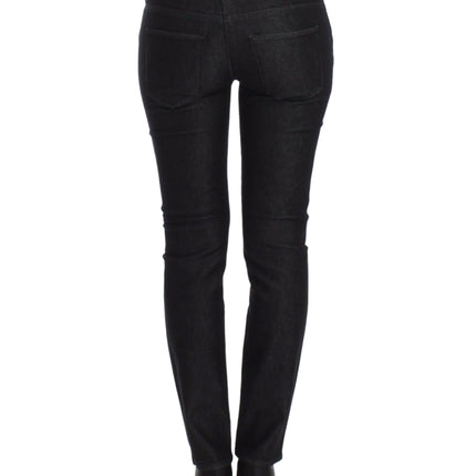 Ermanno Scervino Black Slim Jeans Denim Pants Skinny Leg Stretch