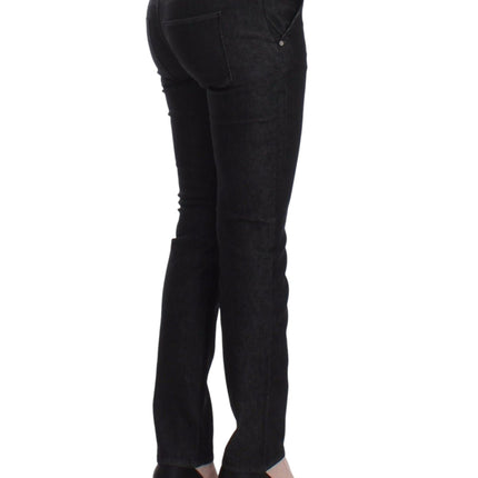 Ermanno Scervino Black Slim Jeans Denim Pants Skinny Leg Stretch