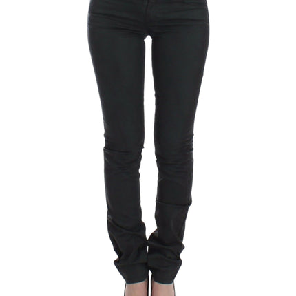 Ermanno Scervino Green Slim Jeans Denim Pants Straight Leg Stretch