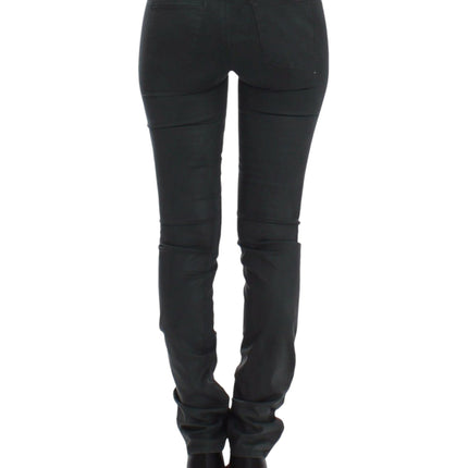 Ermanno Scervino Green Slim Jeans Denim Pants Straight Leg Stretch