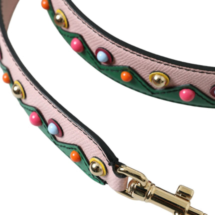 Dolce & Gabbana Pink Leather Handbag Accessory Shoulder Strap