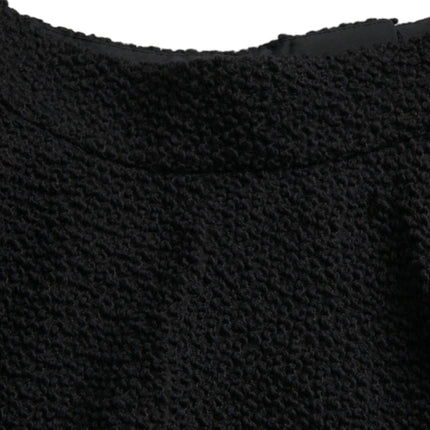 Dolce & Gabbana Black High Waist A-line Knee Length Skirt