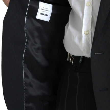 Dolce & Gabbana Black MARTINI Slim Fit Jacket Coat Blazer