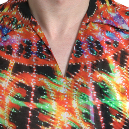 Dolce & Gabbana Multicolor Luminarie Print Cotton T-shirt
