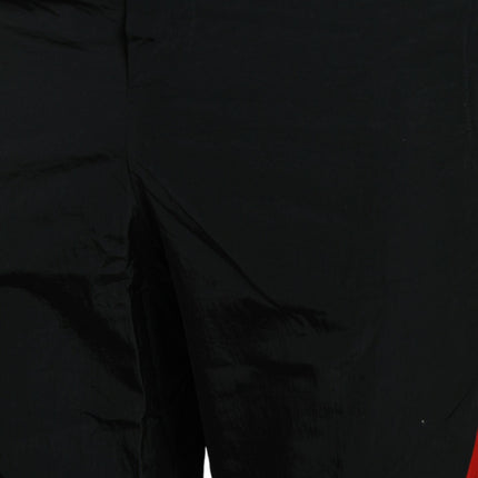 Dolce & Gabbana Black Red Leopard Print Nylon Jogger Pants