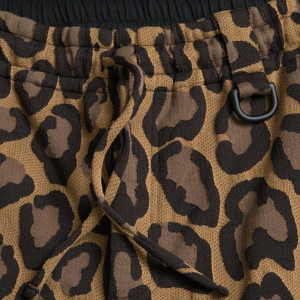 Dolce & Gabbana Brown Leopard Print Polyester Jogger Pants