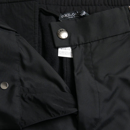 Dolce & Gabbana Black Cotton Blend Skinny Pants