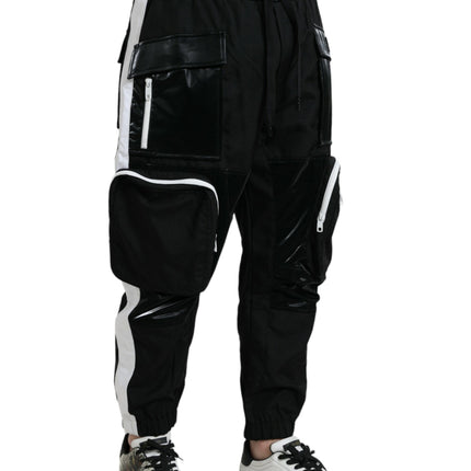 Dolce & Gabbana Black Nylon Cargo Jogger Men Sweatpants Pants