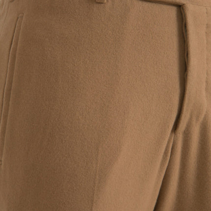 Prada Beige Cashmere Men Straight Fit Dress Pants