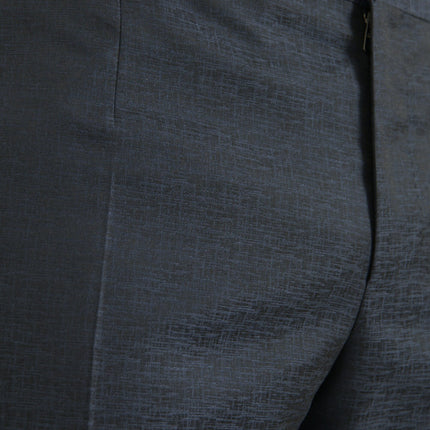 Dolce & Gabbana Blue Wool Men Skinny Dress Pants