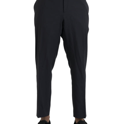 Dolce & Gabbana Blue Wool Men Skinny Dress Pants