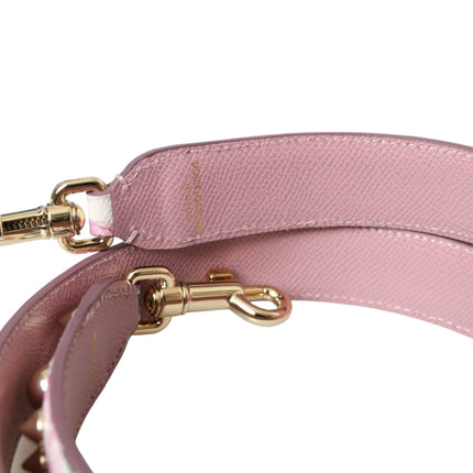 Dolce & Gabbana Pink Floral Handbag Accessory Shoulder Strap