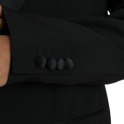 Dolce & Gabbana Black SICILIA Single Breasted Coat Blazer