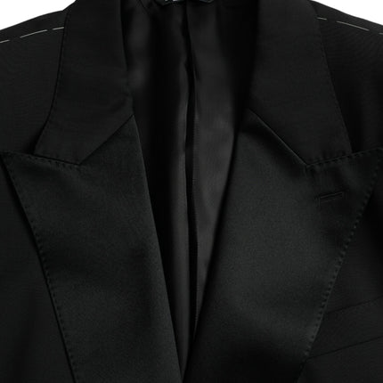 Dolce & Gabbana Black SICILIA Single Breasted Coat Blazer