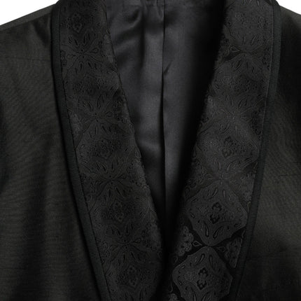 Dolce & Gabbana Black MARTINI Single Breasted Coat Blazer
