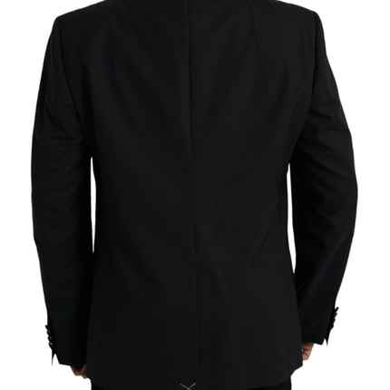 Dolce & Gabbana Blue MARTINI Single Breasted Coat Blazer