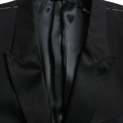 Dolce & Gabbana Blue MARTINI Single Breasted Coat Blazer