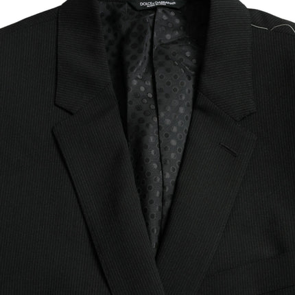 Dolce & Gabbana Blue MARTINI Shawl Single Breasted Blazer