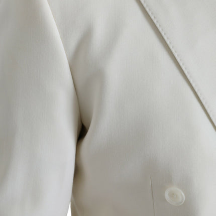 Dolce & Gabbana White Wool MARTINI Double Breasted Blazer