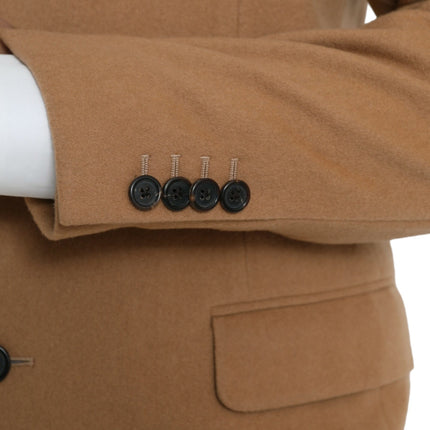 Prada Brown Cashmere 2 Piece Single Breasted Suit