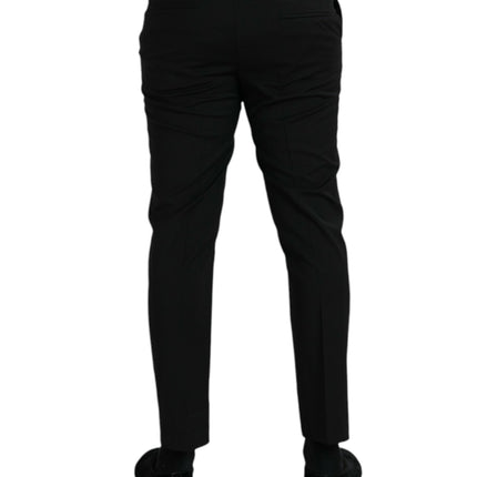 Dolce & Gabbana Black Wool SlimFit Dress Formal Pants