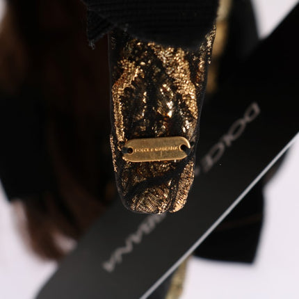 Dolce & Gabbana Clear Crystal Brown Hair Headband