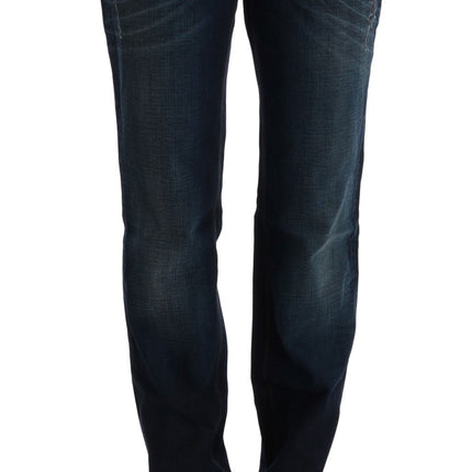 Costume National Blue Cotton Regular Fit Denim Jeans