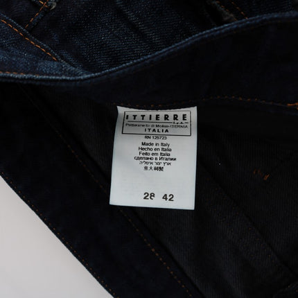 Costume National Blue Cotton Regular Fit Denim Jeans