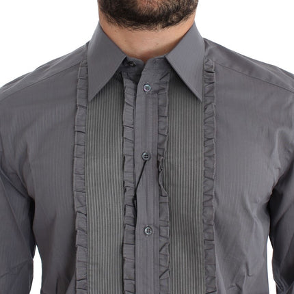 Dolce & Gabbana Purple Torero GOLD Slim Fit Dress Shirt