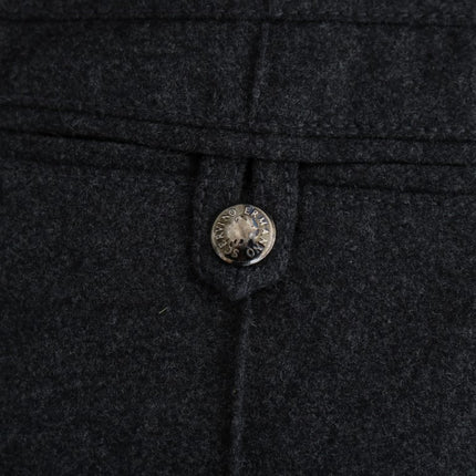 Ermanno Scervino Gray Virgin Wool Skinny Casual Pants