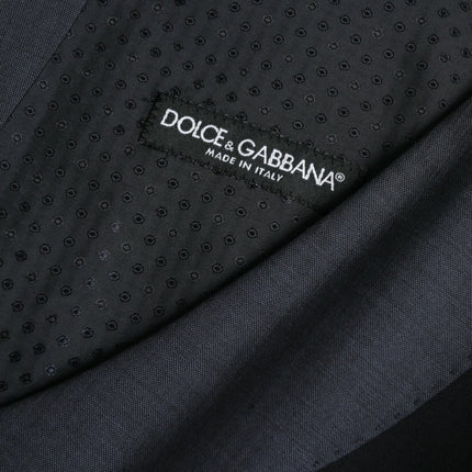 Dolce & Gabbana Black Wool Waistcoat Dress Formal Vest