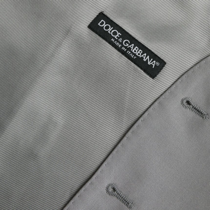 Dolce & Gabbana Light Gray Wool Formal Dress Waistcoat Vest