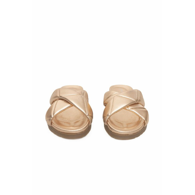 Cerruti 1881 Beige Lambskin Women Sandal