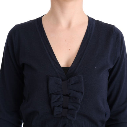 MARGHI LO' Blue Wool Blouse Sweater