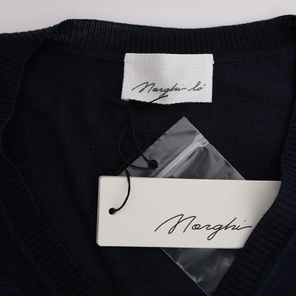 MARGHI LO' Blue Wool Blouse Sweater