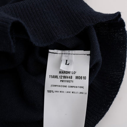 MARGHI LO' Blue Wool Blouse Sweater