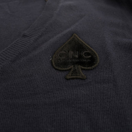 Costume National Blue V-neck Viscose Sweater