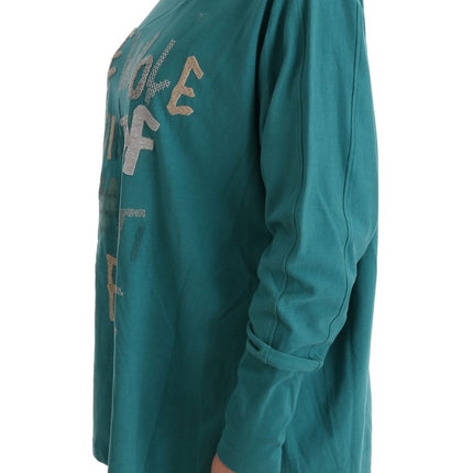 John Galliano Green Cotton Oversized Sweater