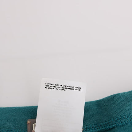 John Galliano Green Cotton Oversized Sweater