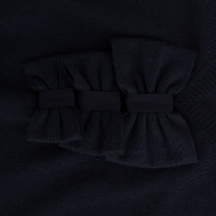 MARGHI LO' Blue Wool Long Sleeve Shift Dress