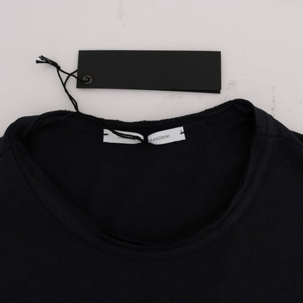 Daniele Alessandrini Blue Cotton Crewneck T-Shirt