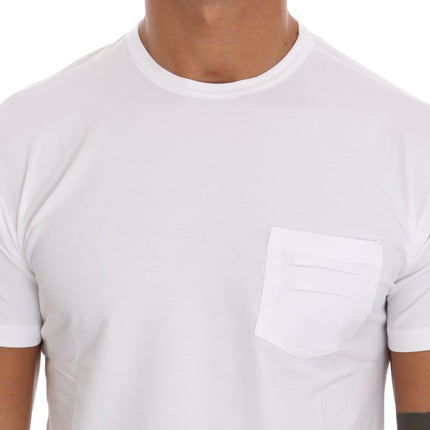 Daniele Alessandrini White Cotton Crewneck T-Shirt