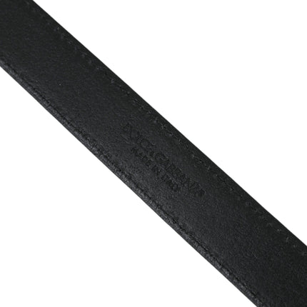 Dolce & Gabbana Beige Suede Leather Silver Buckle Belt Men