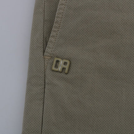 Daniele Alessandrini Beige Cotton Stretch Slim Fit Chinos