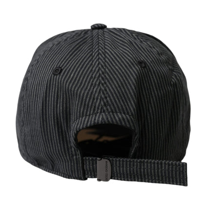 Dolce & Gabbana Black Cotton Embellished Baseball Hat Men